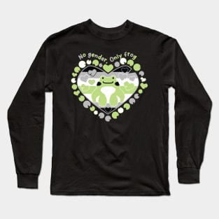 No gender, only frog [agender] Long Sleeve T-Shirt